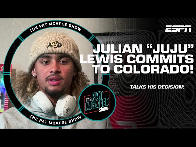 🚨 BREAKING NEWS 🚨 5 ⭐️ QB Julian "JuJu" Lewis has COMMITTED to Colorado | The Pat McAfee Show