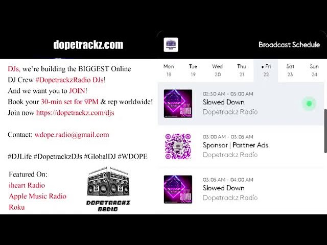 Dopetrackz Radio 24/7 Live Radio | Hiphop, Rap,  RnB,  Urban