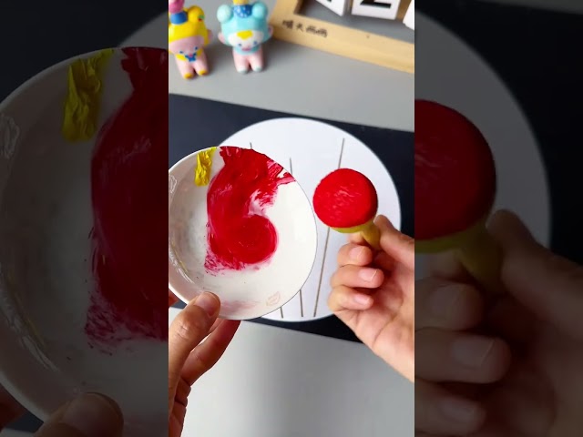 Creative paintings suitable for three-year-old babies, candied haws, exercise children's hands-o