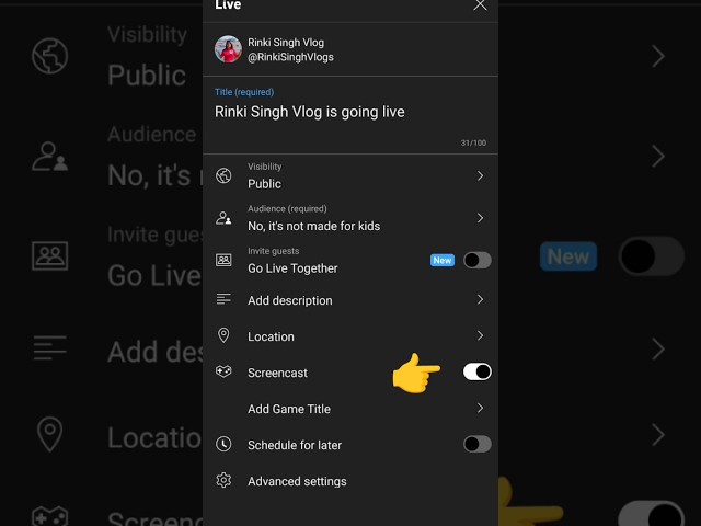 Mobile Screen Ko YouTube pe Live Stream Kaise Kare☺️ Full Video On Channel✌️ #viral #shorts #short👇