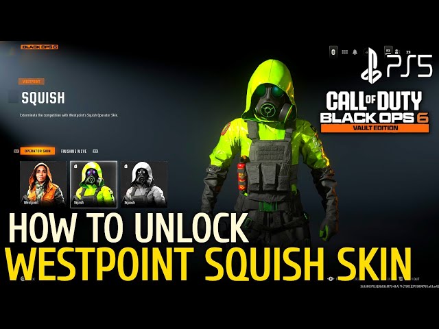 How to Unlock Weatpoint Squish Skin BLACK OPS 6 Westpoint Squish Skin BO6 | Beta BO6 Squish Skin