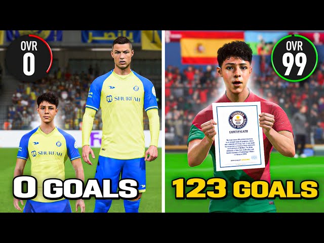 I Broke Ronaldo's 122 Goal Record with HIS SON