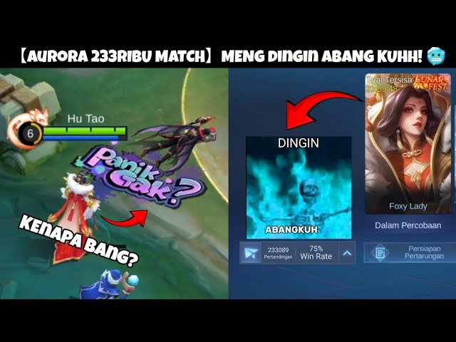 【AURORA 233RIBU MATCH】MENG-DINGIN ABANG KUHH!! 🥶🥶 - Mobile Legend