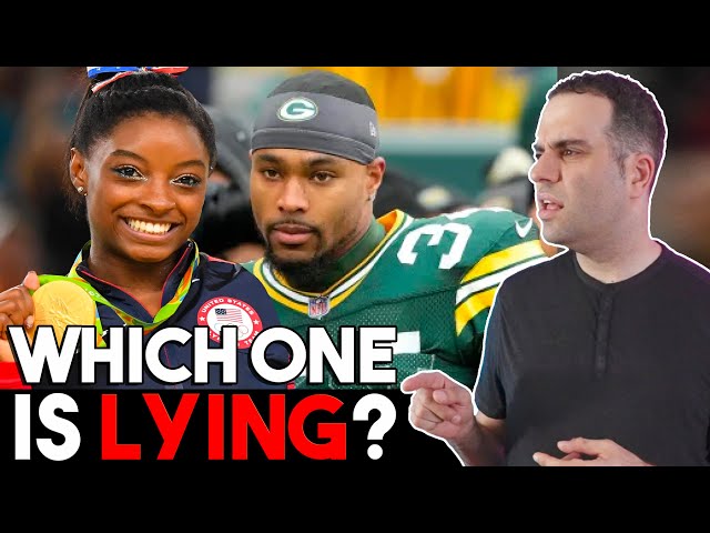 Simone Biles/Jonathan Owens Interview. Why did he say THAT?! Body Language Analyst Reacts!