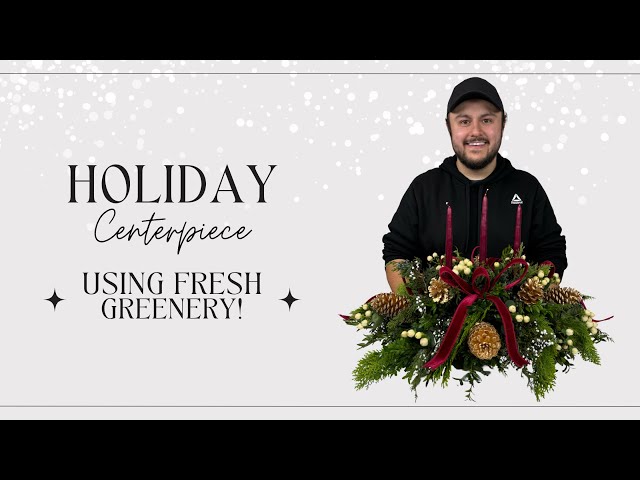 How to make an EASY holiday centerpiece!