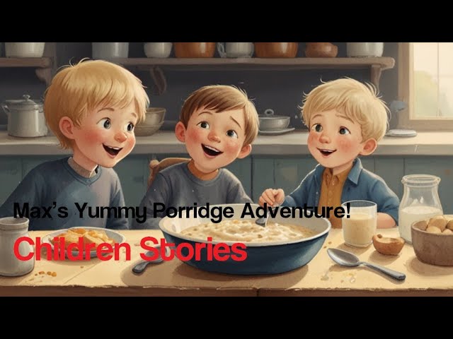 🌟 Max’s Yummy Porridge Adventure! | Children Stories 🍲✨