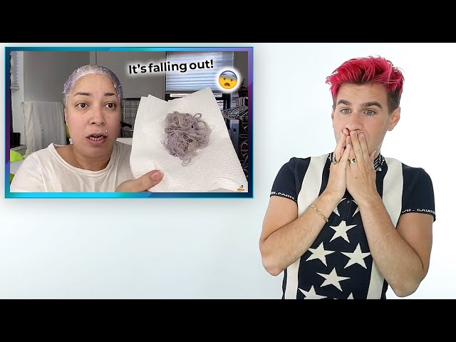 Hairdresser Reacts To People Bleaching Their Curly Hair