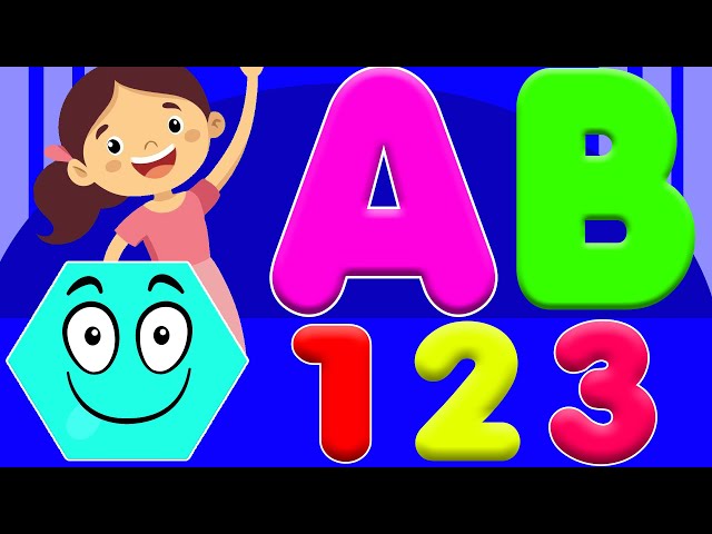 ABC Phonics Song, 123 and Shapes | A For Apple | Alphabet Song | English Alphabets | ABC For Kids