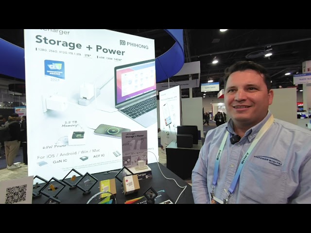 CES 2024 -iXCharger Backup & Charger Laptop iphone Android and 50 year Archival - Vinpower VR 180