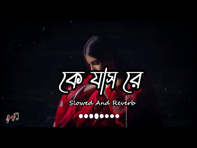 Sujon Majhi Re Lyrics - কে যাস রে ভাটি গাঙ বাইয়া#LofiRemix #SlowedReverb #musicslowed#lofi