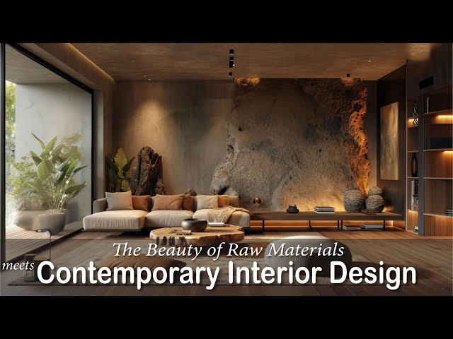 Unveiling the Beauty of Raw Materials: Contemporary Interior Design Inspirations