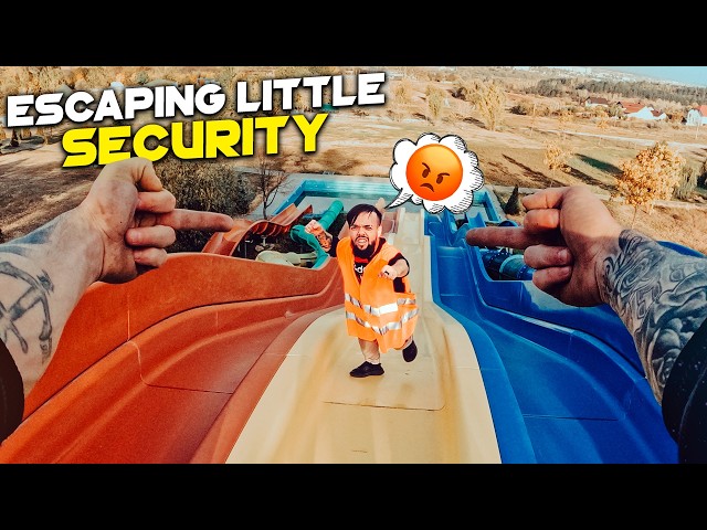 Escaping From LITTLE Security In Abandoned Water Park (Epic Parkour POV Chase)