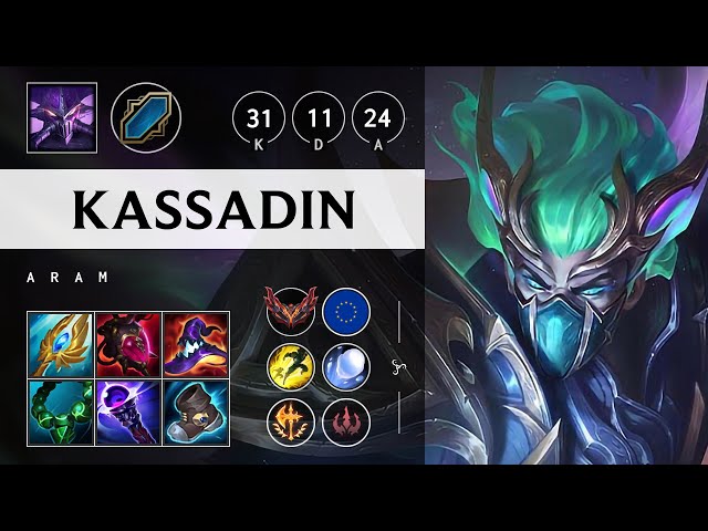 Kassadin ARAM: Quadra Kill, Dominating - EUW Grandmaster Patch 14.22