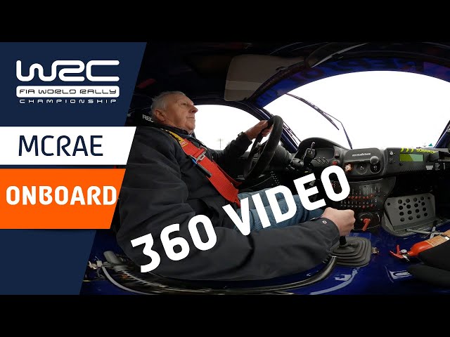 Inside Colin McRae's Subaru Impreza, driven by his Dad, Jimmy McRae - 360 video