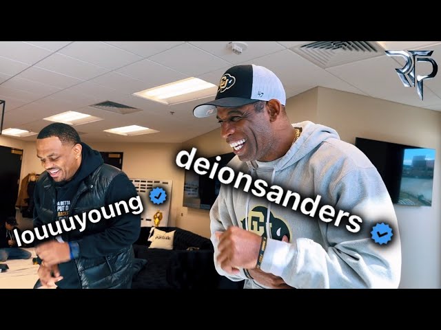 Lou Young Impersonates Deion Sanders IN PERSON At Colorado Football Facility (Ft “Coach Prime”)