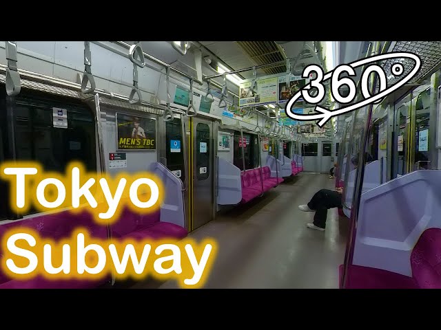 [360° VR] Tokyo Subway ~Last Train from Ikebukuro to Shibuya~【東京メトロ副都心線　終電（池袋～渋谷）】