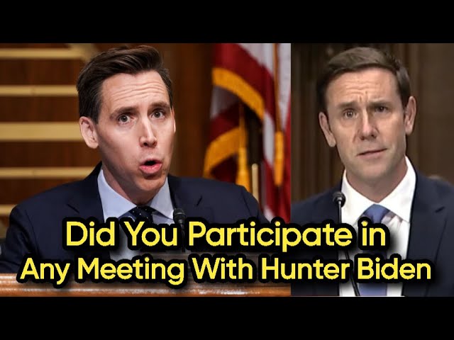 Sen. Hawley CONFRONTS Biden's Nom & Former FBI COS ON Hunter Biden Laptop