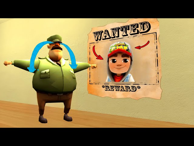 The subway surfers police wanted to arrest me Nextbot Gmod