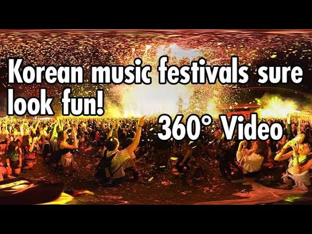 360º Experience in a Crowded South Korean Music Festival