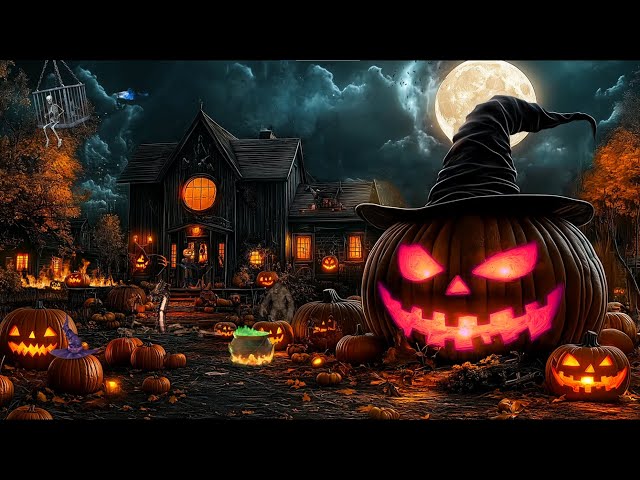 Relaxing Halloween Autumn 🎃🍂 Best Spooky Background Halloween Music 👻 Creepy Autumn Halloween Night