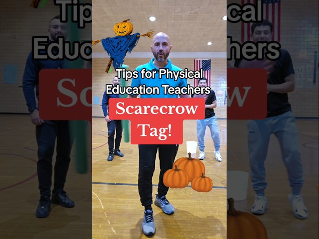 "Scarecrow Tag!" 🎃 Fun halloween themed game! #physed #pe #physicaleducation #halloween