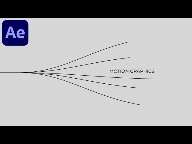 Line Motion Graphics Text Animation in After Effects - After Effects Tutorial