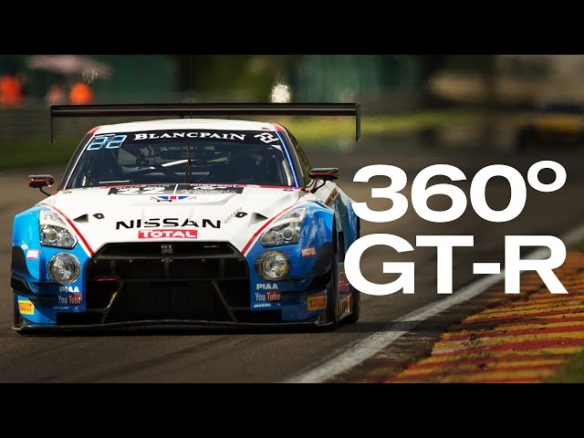 SPA FRANCORCHAMPS - AMAZING 360 DEGREE GT-R ONBOARD! #360VIDEO 2015 SPA 24 Hour #Spa24h VR