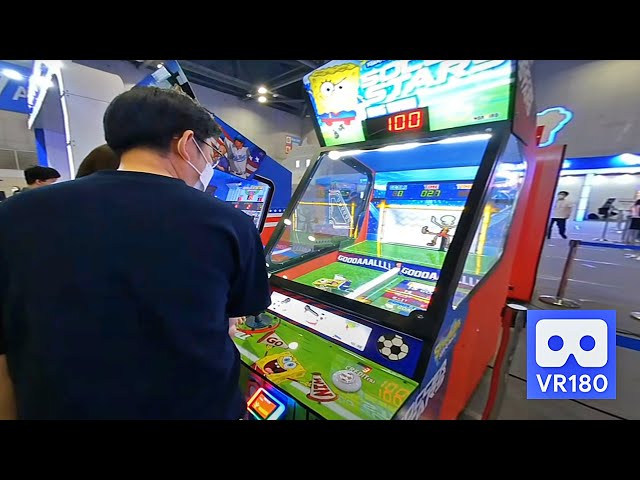 3D 180VR 4K Spongebob Soccer Stars Arcade Game 😍😍 Spongebob in Premier League