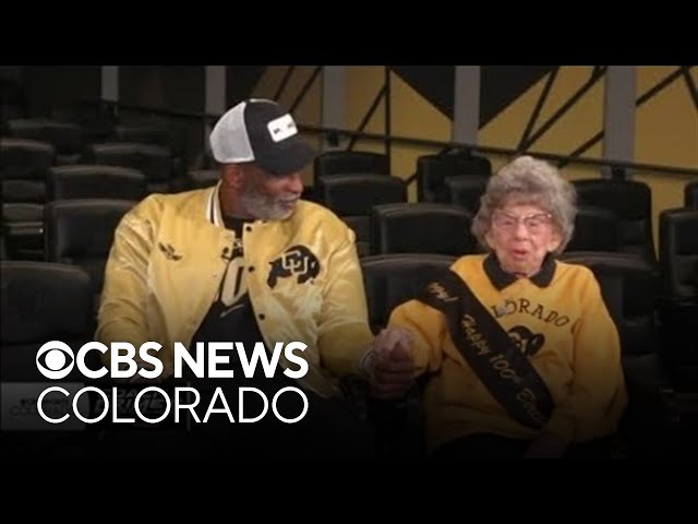 Colorado Buffaloes fan Miss Peggy celebrates her 100th birthday