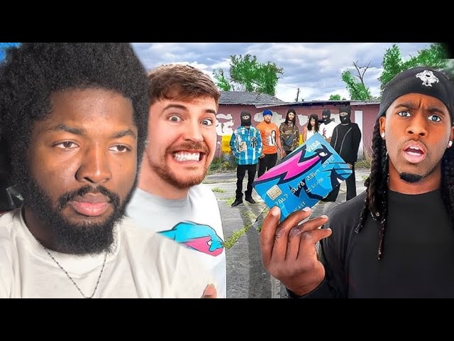 Kai Cenat Bringing Mr Beast's Credit Card To The Hood!