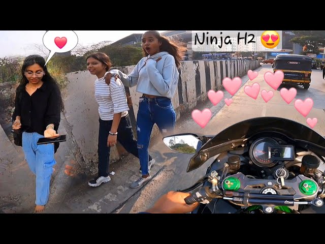 Ninja h2 ka Pagalpan💕|Public Reactions for Superbike💞😍|Z900 Rider