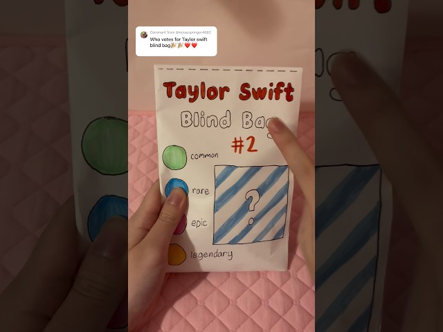 taylor swift blind bag 2! ❤️ #taylorswift #taylorsversion #blindbag #blindbags #blindbagopening #diy