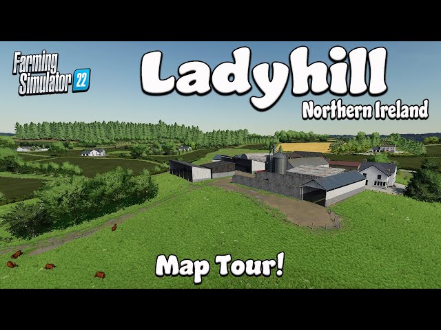 LOVELY ‘NEW’ MOD MAP “LADYHILL” TOUR! ON Farming Simulator 22 (Review) PS5.