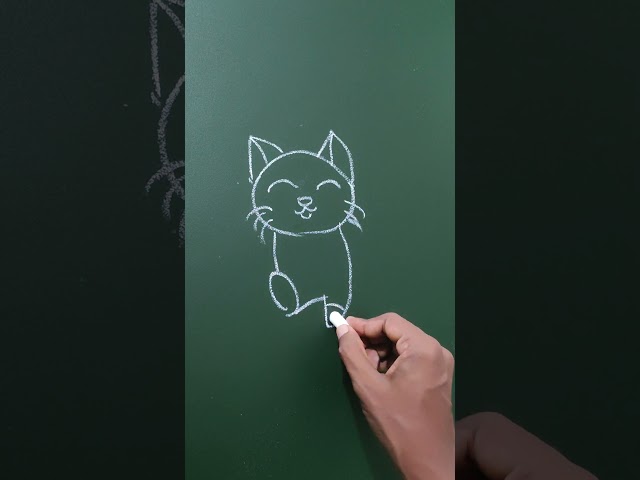 Learning Activities How to draw a cat easy - Simple Cute Dancing Cat Drawing #yt_shorts #shorts #diy