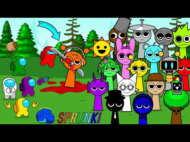 AMONG US vs. INCREDIBOX SPRUNKI | Peanut Among Us ANIMATION