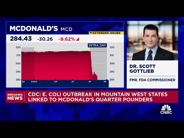 CDC links E. Coli outbreak to McDonald's quarter pounders