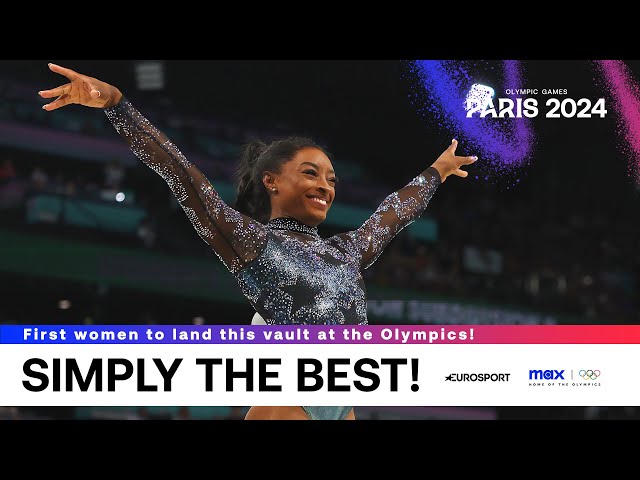 Simone Biles EXECUTES the Yurchenko Double Pike 🤯 | Paris Olympics 2024 #Paris2024