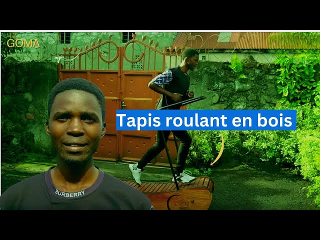 RDC: Désiré Kabengele jeune Inventeur d'un tapis de course sans moteur " Made in GOMA, nous expliqué