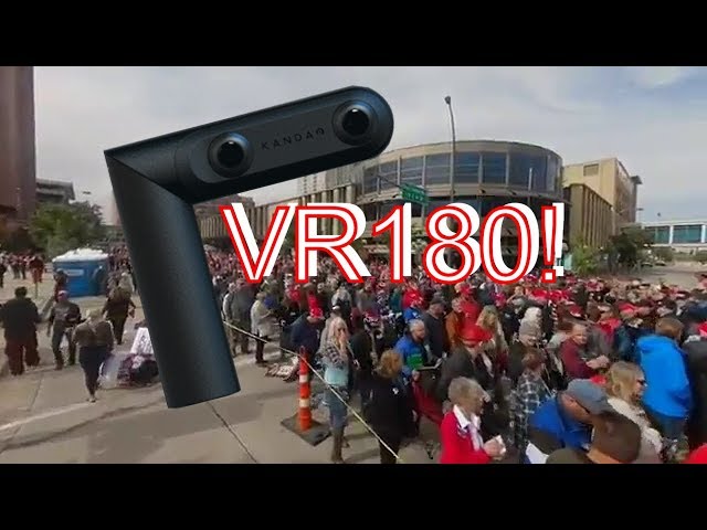 3D #VR180 MN Trump Voter Line. Rochester MN Goes Red Cap! #TrumpMinneapolis