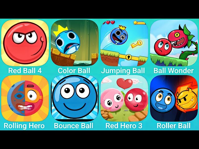 Red Ball 4, Color Ball Run, Jumping Ball Adventure, Ball Wonder, Red Hero 3 and More Red Ball Games