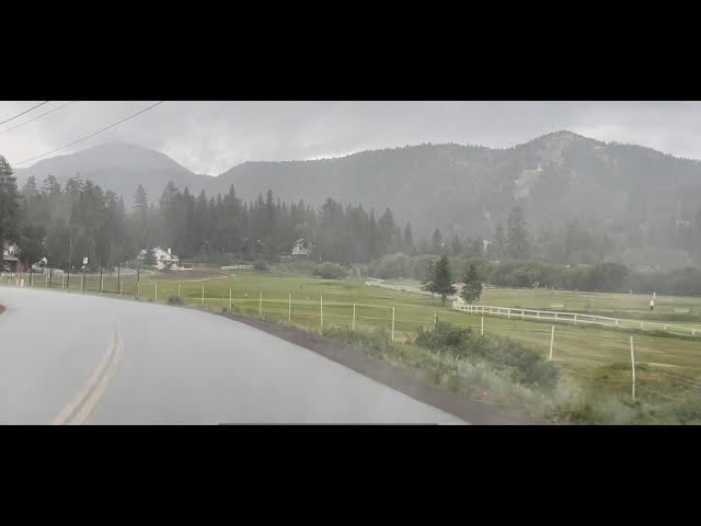 Good Thunderstorms hitting Big Bear Lake, CA. Much needed heavy rain showers. June 23, 2021