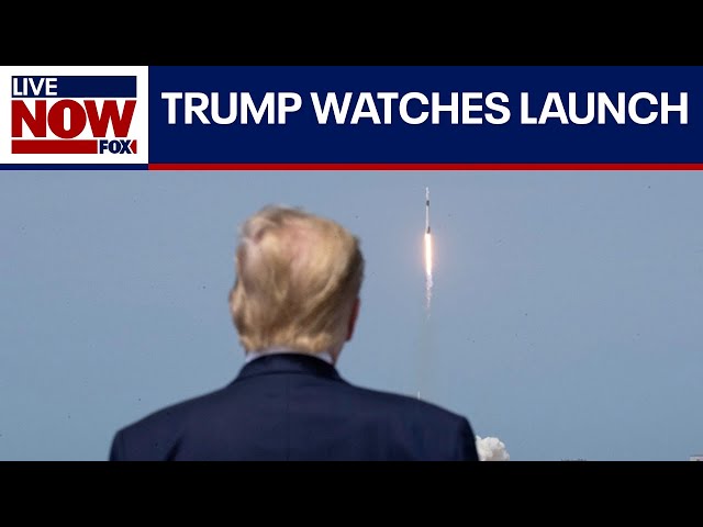 WATCH LAUNCH: Trump in attendance for SpaceX Starship rocket liftoff