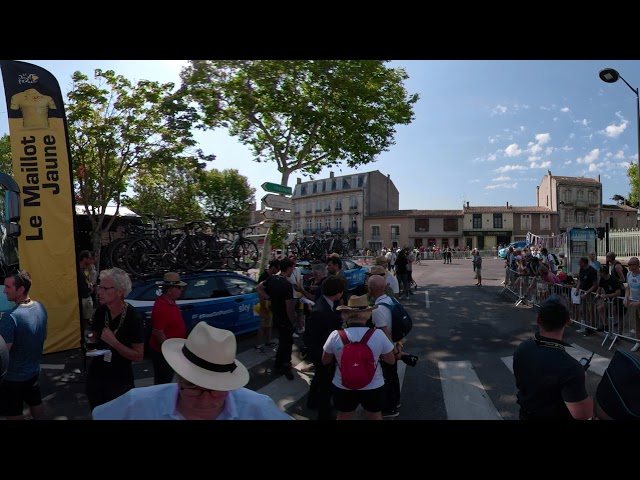 360 deg - Peter Sagan flashed past - Carcassonne TdF 2018