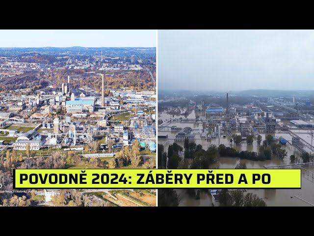 POVODNĚ 2024: Obce před kalamitou a po ní. Podívejte se, jak povodeň zpustošila česká města