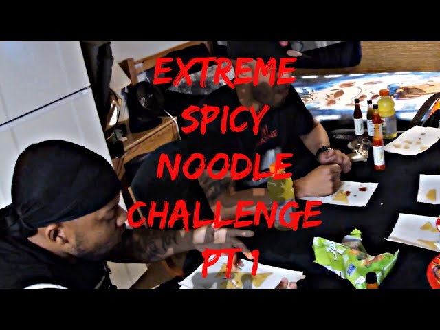 EXTREME SPICY NOODLE CHALLENGE PT 1  [VLOG]