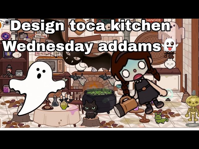 Design Toca kitchen Wednesday addams 👻😫| House design toca| Toca boca| Toca life world|BaoThuongTV