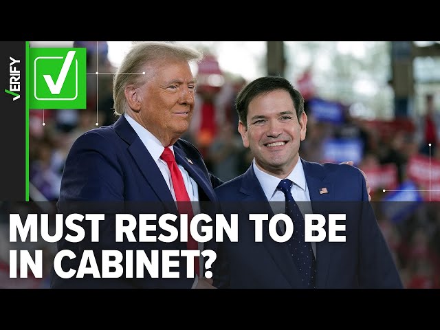 Yes, elected officials picked for Trump's cabinet will have to resign before taking new role