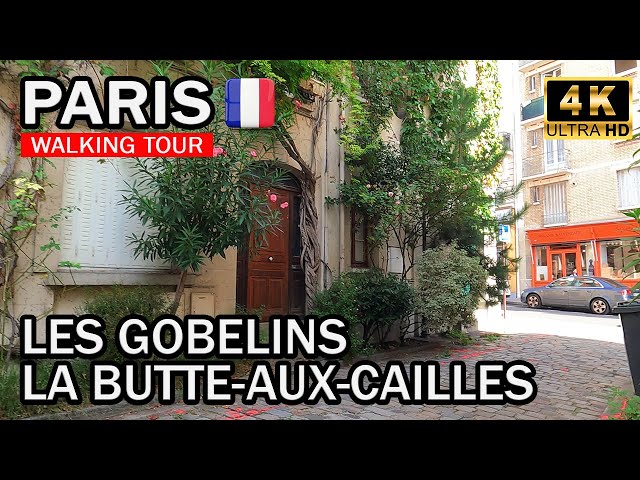 Paris Walking Tour – Les Gobelins - La Butte-aux-Cailles [4K HDR]