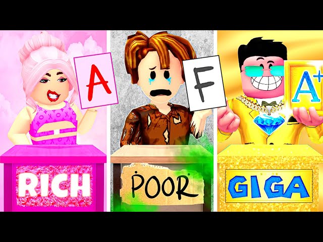 Roblox Life: RICH vs POOR  vs GIGA| Will Avis Become Class President? | Roblox Animation