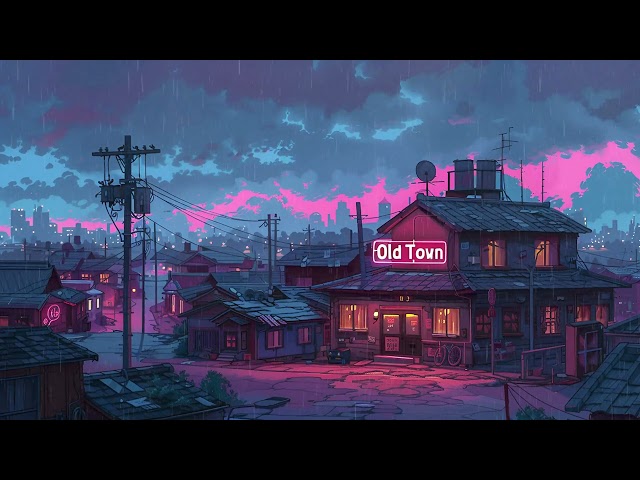 Lofi Hip Hop Beats Old Town Vibes🌆 1980s 90's Nostalgic Japanese Town 🎎 Lofi Rain Playlist